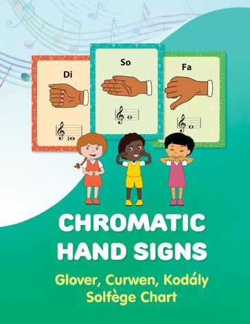 Chromatic Hand Signs: Glover, Curwen, Kodaly Solfege Chart - Helen Winter