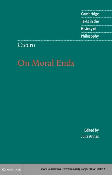 Cicero: On Moral Ends - Marcus Tullius Cicero