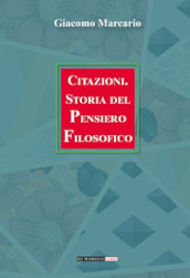 Citazioni. Storia del pensiero filosofico