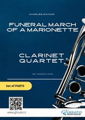Clarinet Quartet sheet music: Funeral march of a Marionette (set of parts)