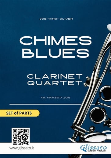 Clarinet sheet music for quartet: Chimes Blues (parts) - Joe