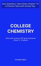 Class 11-12 Chemistry MCQ PDF Book College Chemistry MCQ Questions and Answers PDF