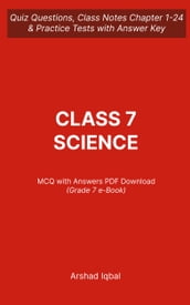 Class 7 Science MCQ (PDF) Questions and Answers 7th Grade Science MCQs e-Book Download