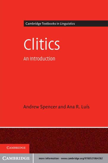 Clitics - Ana R. Luis - Andrew Spencer