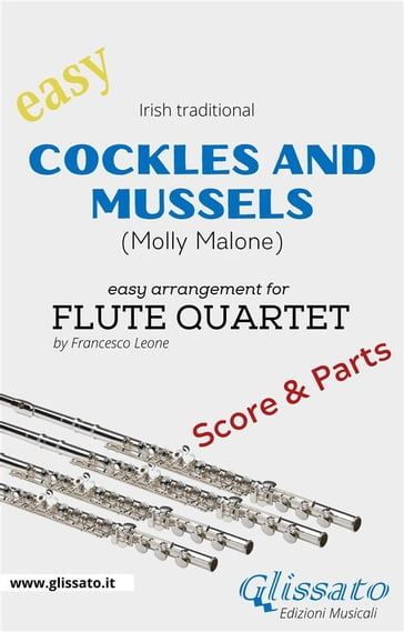 Cockles and mussels - Easy Flute Quartet (score & parts) - Irish traditional