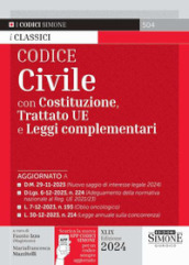 Codice civile. Con Costituzione, Trattato UE e leggi complementari. Con aggiornamento online