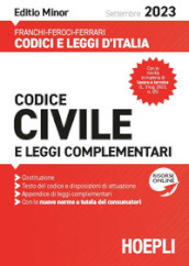 Codice civile e leggi complementari 2023. Editio minor