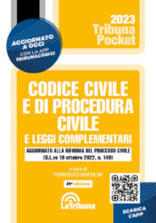 Codice civile e di procedura civile e leggi complementari. Con App Tribunacodici