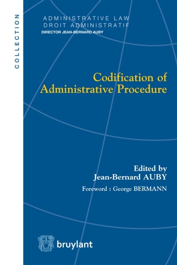 Codification of Administrative Procedure - Jean-Bernard Auby