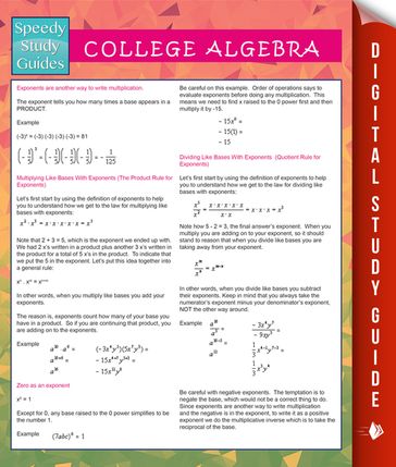 College Algebra (Speedy Study Guides) - Speedy Publishing