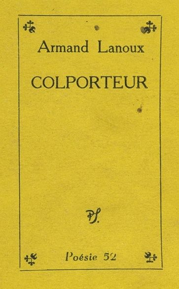 Colporteur - Armand Lanoux