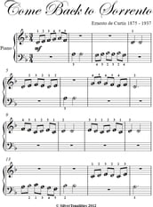 Come Back to Sorrento Beginner Piano Sheet Music