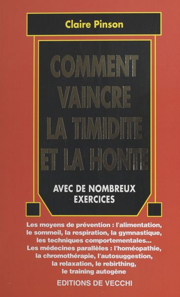 Comment vaincre la timidité et la honte - Claire Pinson