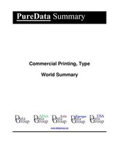 Commercial Printing, Type World Summary