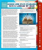 Common Core State Standards: Math And Language 1st Grade