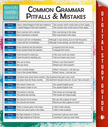 Common Grammar Pitfalls And Mistakes (Speedy Study Guides) - Speedy Publishing