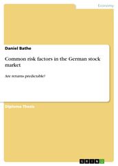 Common risk factors in the German stock market