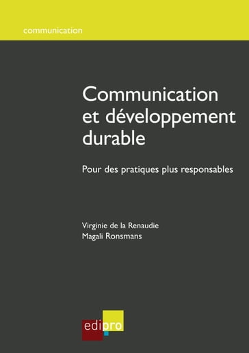 Communication et développement durable - Magali Ronsmans - Virginie de la Renaudie