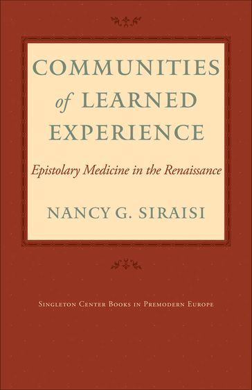 Communities of Learned Experience - Nancy G. Siraisi