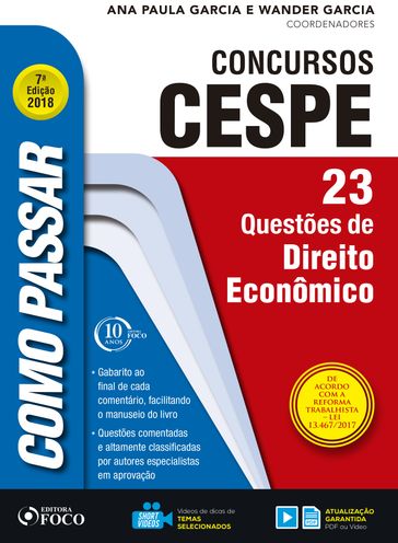 Como passar em concursos CESPE: direito econômico - Ana Paula Garcia - Wander Garcia