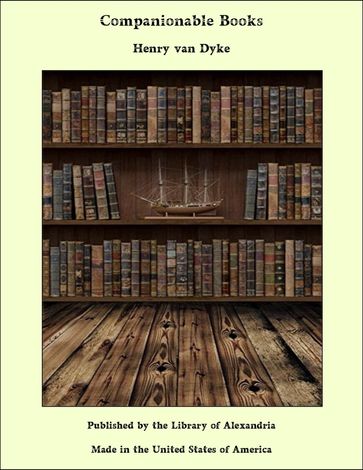 Companionable Books - Henry Van Dyke