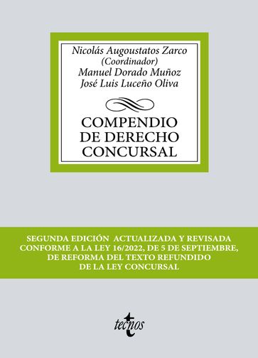 Compendio de Derecho Concursal - Nicolás Augoustatos Zarco - Manuel Dorado Muñoz - José Luis Luceño Oliva - Agustín Madrid Parra