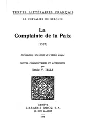 La Complainte de la Paix : 1525