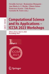 Computational Science and Its Applications  ICCSA 2023 Workshops