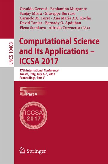 Computational Science and Its Applications  ICCSA 2017