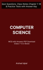 Computer Science MCQ (PDF) Questions and Answers   Class 7-12 Computer MCQs e-Book Download