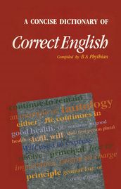 A Concise Dictionary of Correct English