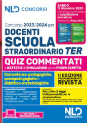 Concorso docenti scuola straordinario TER 2023-2024. Quiz commentati per la prova scritta