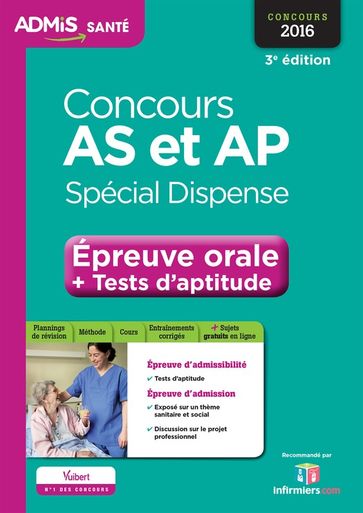 Concours AS et AP - Spécial dispense - Épreuve orale et tests d'aptitude - Tout-en-un - Laure Parelle - Olivier Sorel - Sébastien Riviere