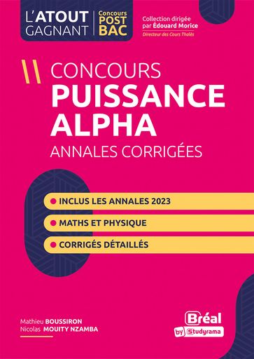Concours Puissance alpha - Annales corrigées - Mathieu Boussiron - Nicolas Mouity Nzamba