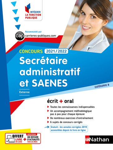 Concours Secrétaire administratif et SAENES - EPUB - Annie Dubos - Annie Zwang - Olivia Lenormand - Adeline Munier - Eric Favro