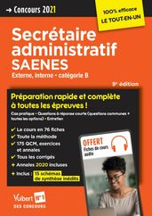 Concours Secrétaire administratif et SAENES - Catégorie B - Externe - Concours 2021