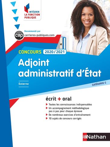 Concours adjoint administratif d'état 2019-2020 - N° 2 Catégorie C (IFP) - (EFL3) - 2019 - Danièle Bon - Laurent Barnet - Pascal Tuccinardi - Philippe Margenti - Stéphane Gachet