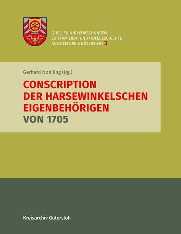 Conscription der Harsewinkelschen Eigenbehörigen von 1705 - Gerhard Nobiling