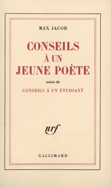 Conseils à un jeune poète / Conseils à un étudiant - Max Jacob