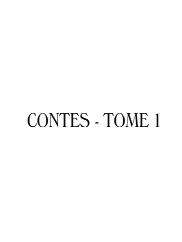 Contes - Tome I - Marie Catherine D
