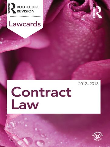 Contract Lawcards 2012-2013 - Routledge