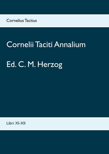 Cornelii Taciti Annalium - Cornelius Tacitus