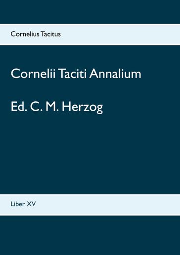 Cornelii Taciti Annalium - Cornelius Tacitus