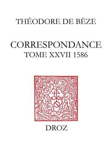 Correspondance - Théodore de Bèze