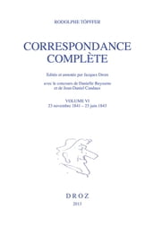 Correspondance complète. Volume VI