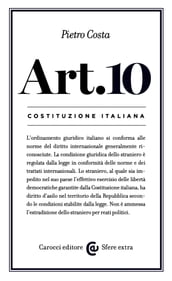 Costituzione italiana: articolo 10