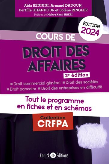 Cours de droit des affaires 2024 - Armand Dadoun - Aida BENNINI - Bertille GHANDOUR