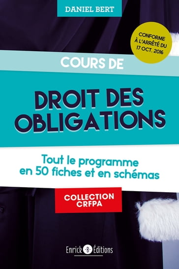 Cours de droit des obligations - Daniel Bert