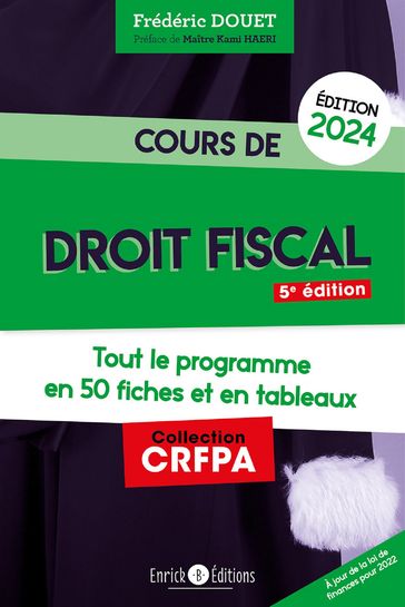 Cours de droit fiscal 2024 - Frédéric Douet