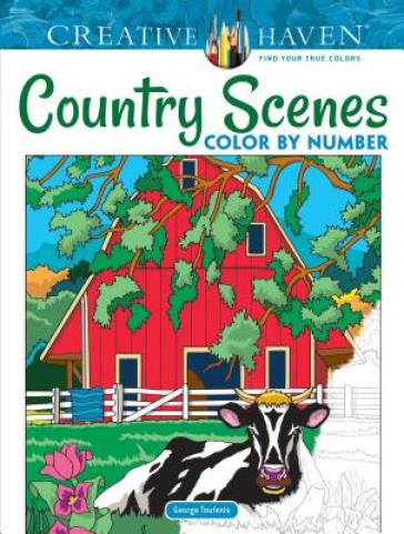 Creative Haven Country Scenes Color by Number - George Toufexis